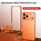 Seahorse Buckle Metal Frame Phone Case – 4-Corner Shockproof Anti-Drop Cover Charge Hub X